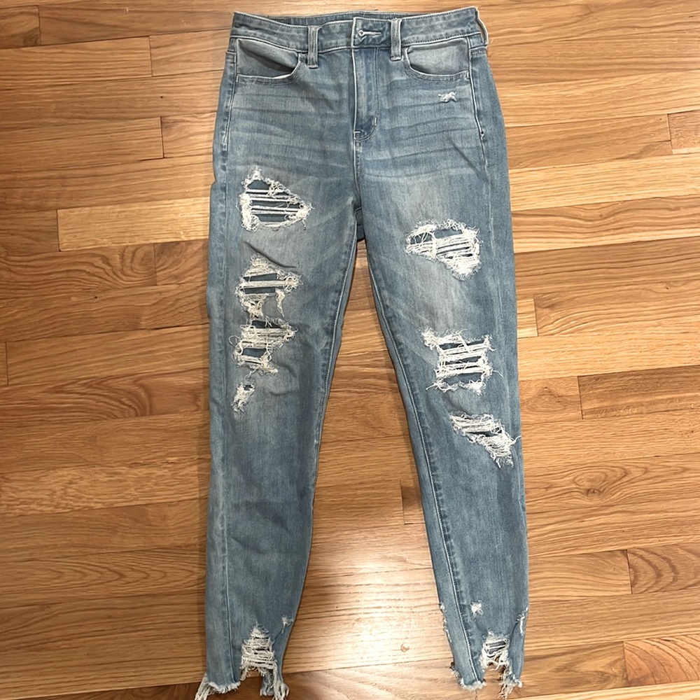 Womens American eagle skinny jeans high rise